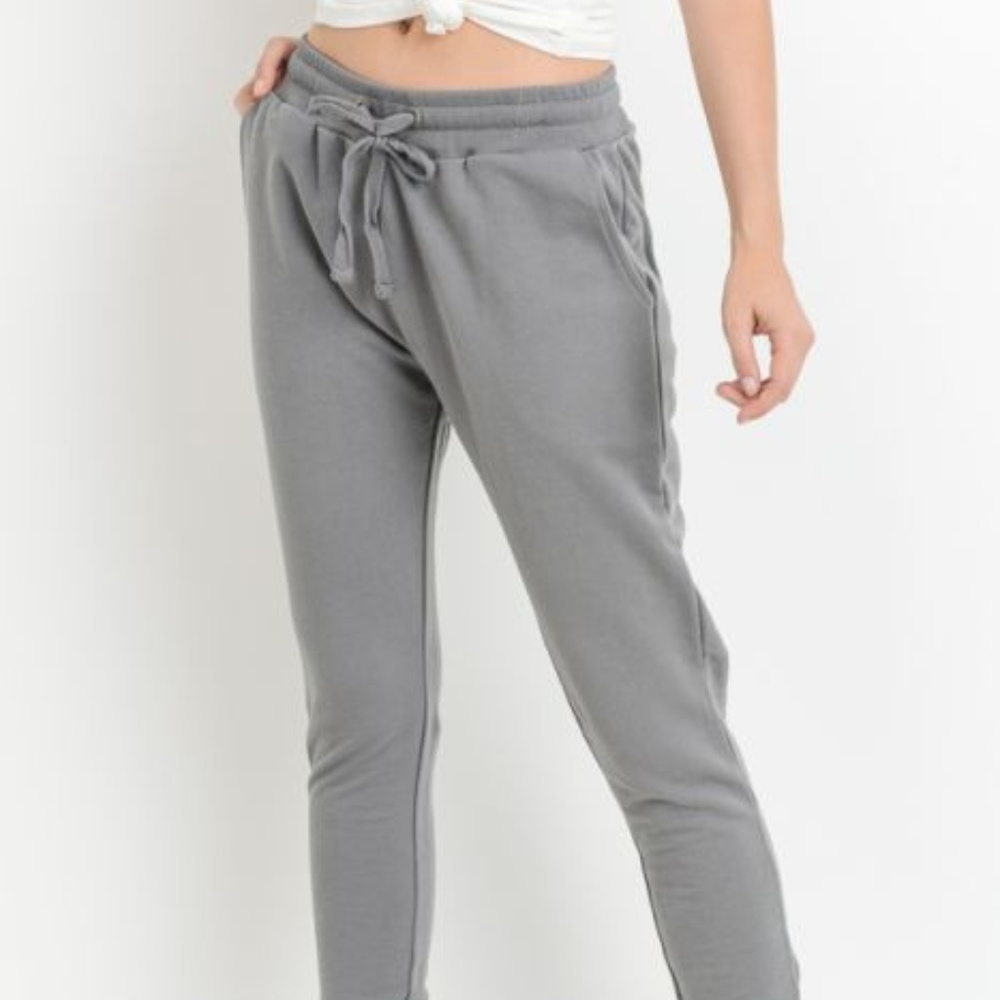 Terry Cotton Drawstring Joggers